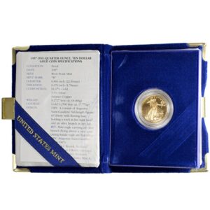 1/4 oz Proof American Gold Eagle Coin (Random Year, Box + CoA)