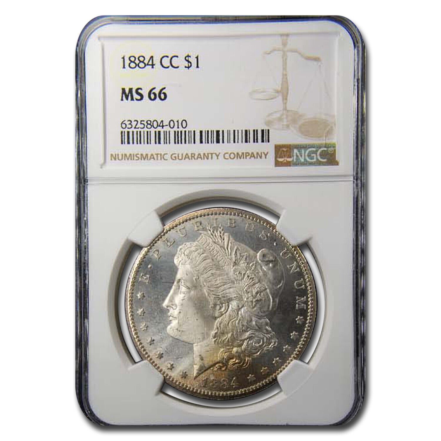 1884-CC Morgan Silver Dollar Coin NG