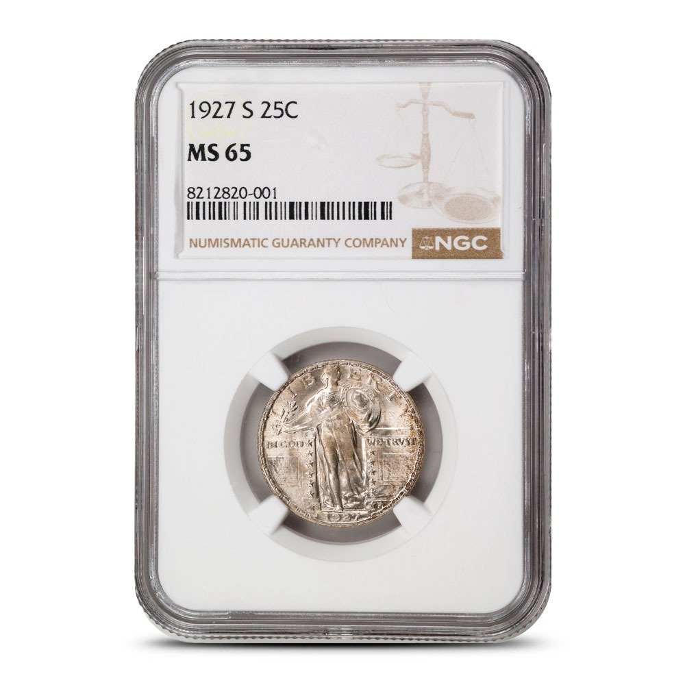 1927-S Standing Liberty Quarter NGC