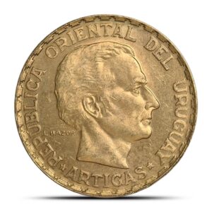 Buy 1930 5 Peso Uruguay Gold Coin (XF+)