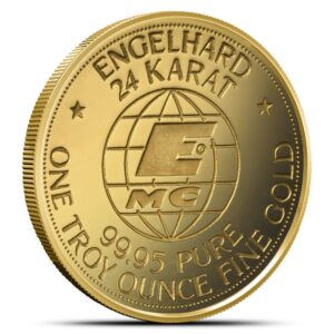 1977 1 oz Engelhard Prospector Gold Round