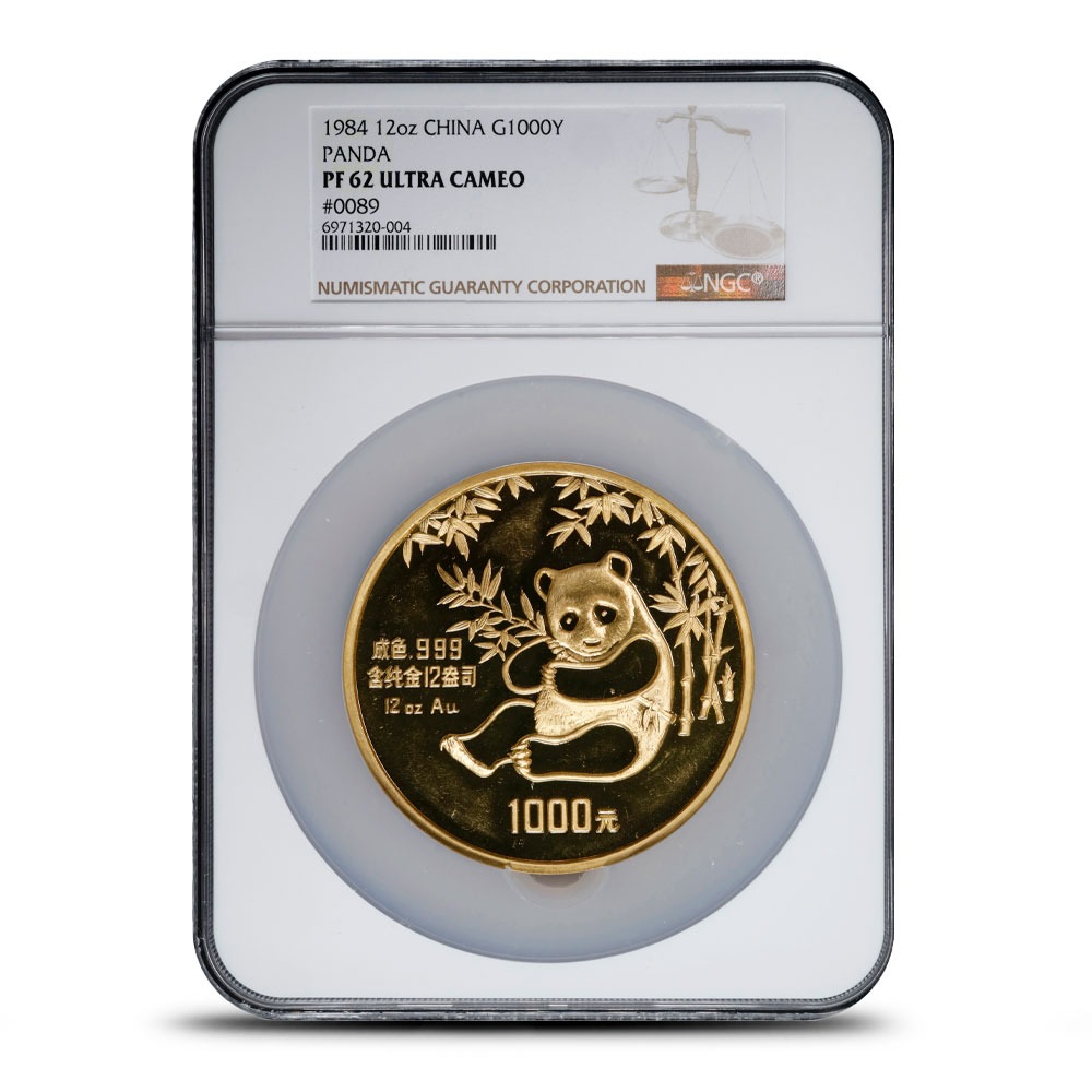 1984 12 oz Proof Chinese Gold Panda