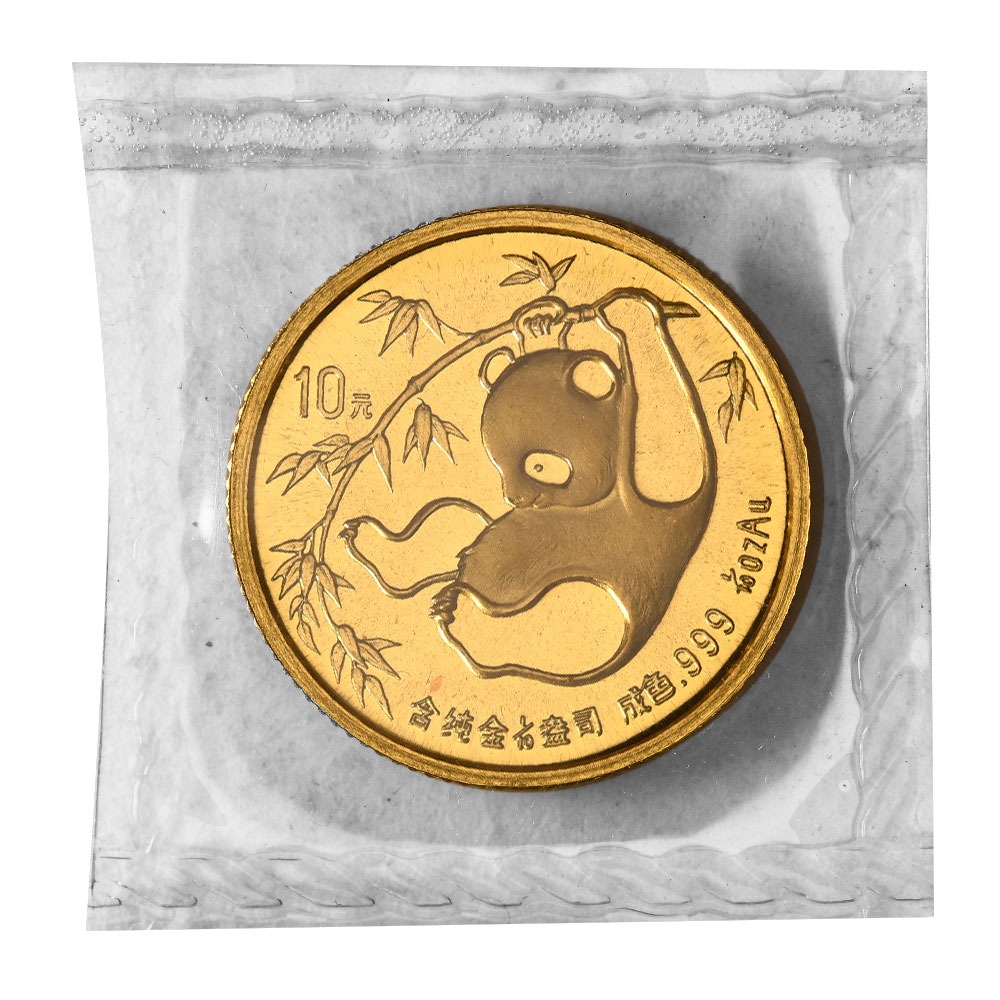 1985 1/10 oz Chinese Gold Panda Coin