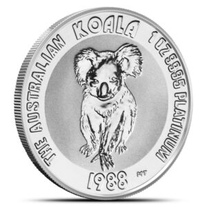 1988 1 oz Australian Platinum Koala Coin