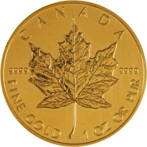 1990 1 oz Canadian Gold Maple Leaf Coin