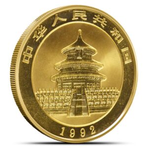1992 1 oz Chinese Gold Panda Coin (Small Date, Sealed)