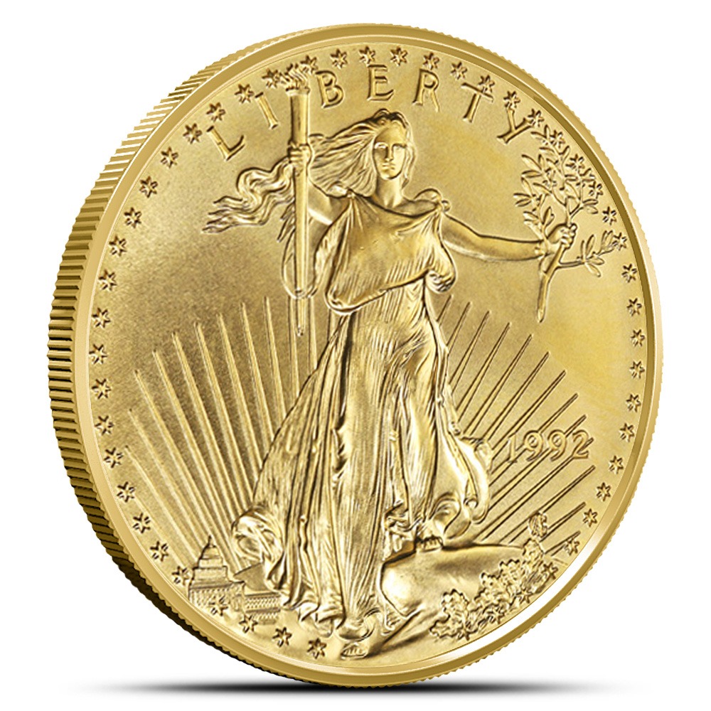 1992 1/2 oz American Gold Eagle Coin