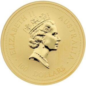 1996 1 oz Australian Gold Lunar Rat Coin (BU)