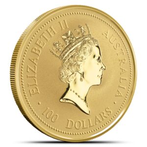 1998 1 oz Australian Gold Lunar Tiger Coin