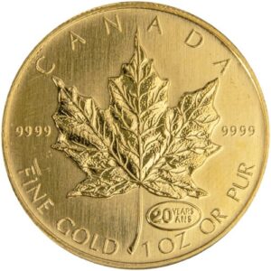 1999 1 oz Canadian Gold Maple Leaf Coin