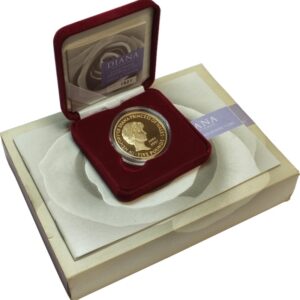 1999 £5 Proof Gold Crown Coin Diana Princess of Wales Memorial Boxed