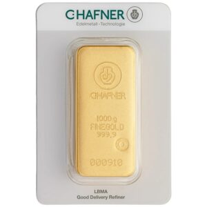 Buy 1kg C. Hafner Cast Gold Bar