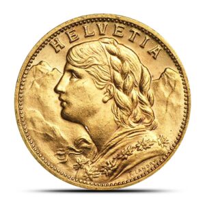 20 Francs Swiss Helvetia Gold Coin