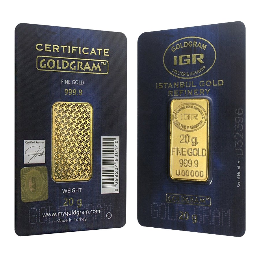 20 Gram Istanbul Gold Refinery Gold
