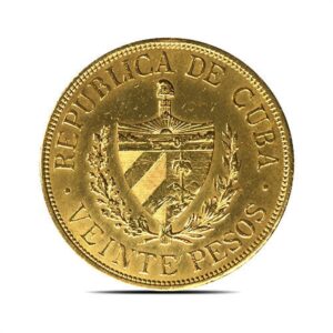 Buy 20 Peso Cuba Gold Coins Online (Mixed Types, Random Year, Varied Condition)