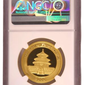 2000 1 oz Chinese Panda Gold Coin Frosted Ring NGC MS67