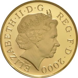 2000 Proof Gold Crown £5 Coin Queen Mother Boxed