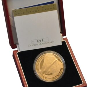 2003 Proof Gold Crown £5 Coin Concorde Boxed