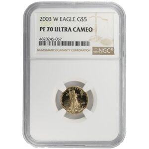 2003-W 1/10 oz Proof American Gold Eagle Coin NGC PF70 UCAM