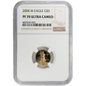 2004-W 1/10 oz Proof American Gold Eagle Coin NGC PF70 UCAM