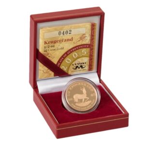 2005 Proof 1/2 oz Krugerrand Gold Coin Boxed