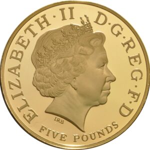 2005 Proof £5 Gold Crown Coin Horatio Nelson Boxed