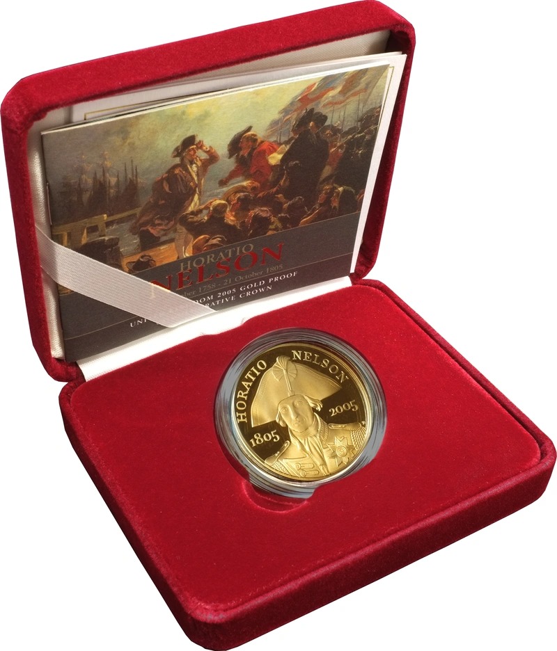 2005 Proof £5 Gold Crown Coin Horati