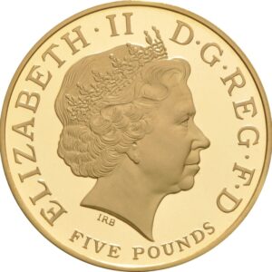 2006 Proof £5 Gold Crown Coin Queen Elizabeth II 80th Birthday Boxed