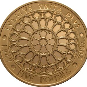 2007 Proof Gold £5 Coin Quintuple Sovereign Diamond Wedding