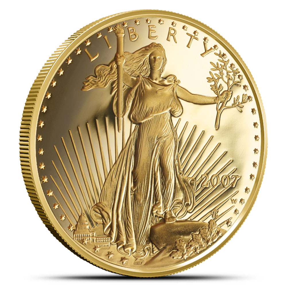 2007-W 1/2 oz Proof American Gold Ea