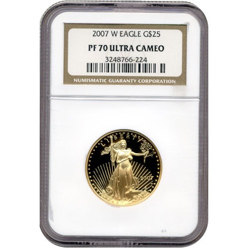 2007-W 1/2 oz Proof American Gold E