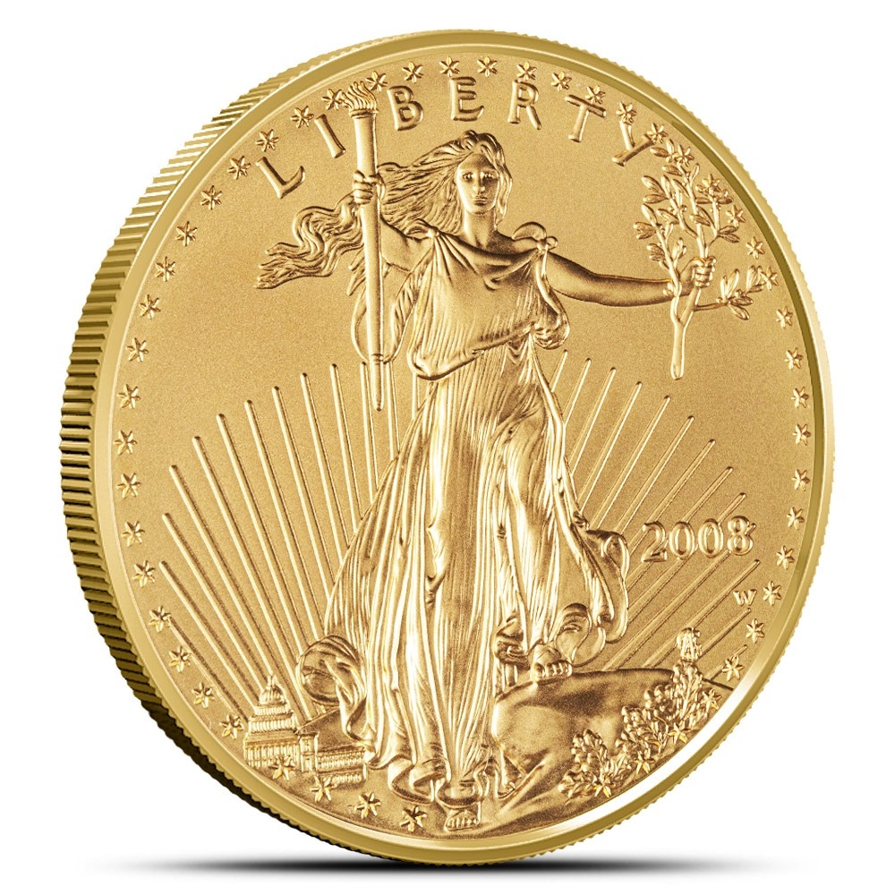 2008 1 oz Burnished American Gold Ea