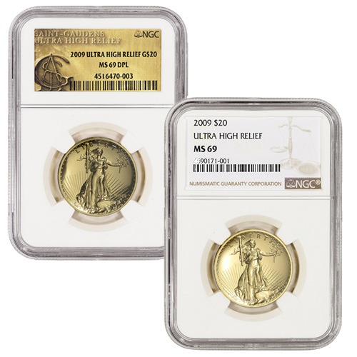 2009 Ultra High Relief Gold Double E
