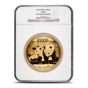 2010 1 Kilo Proof Chinese Gold Panda Coin NGC PF69 UCAM