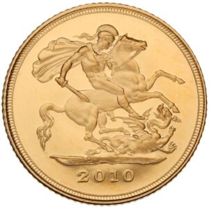 2010 Proof Gold Half Sovereign Coin Boxed