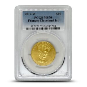 2012-W 1/2 oz US Mint First Spouse Frances Cleveland 1st Term Gold Coin PCGS MS70