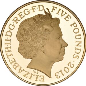 2013 Proof Gold Crown £5 Coin 60th Anniversary of the Queen’s Coronation Boxed