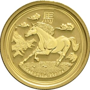 2014 1/4 oz Year of the Horse Gold Coin Perth Mint Australian Lunar Series