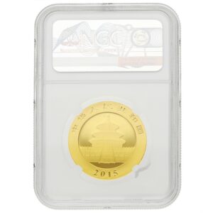 2015 1 oz Chinese Panda Gold Coin NGC MS70
