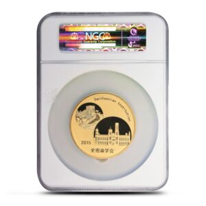 2015 5 oz Proof Chinese Gold Smithsonian Institution Panda Medal Coin NGC PF70 UCAM