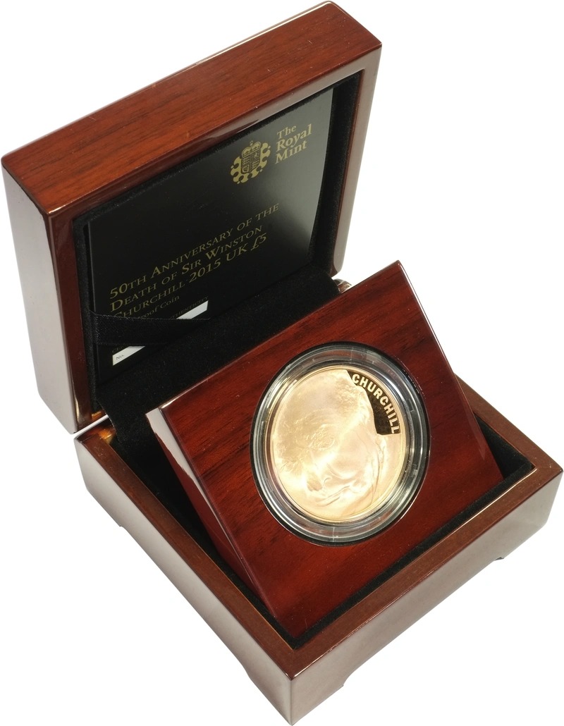 2015 Proof Gold Crown £5 Coin 50th