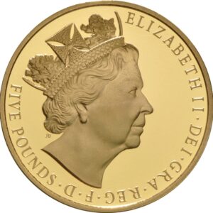 2015 Proof Gold Crown £5 Coin The Longest Reigning Monarch Boxed
