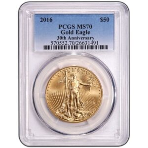 2016 1 oz American Gold Eagle Coin PCGS MS70