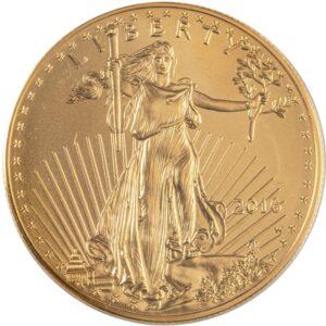 2016 1 oz Burnished American Gold Eagle Coin (Box + CoA)