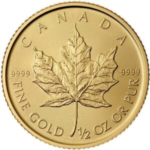 2016 1/2 oz Canadian Gold Maple Leaf Coin (BU)