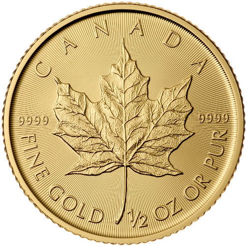 2016 1/2 oz Canadian Gold Maple Leaf