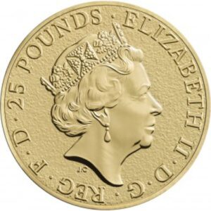 2016 1/4 oz British Gold Queens Beast Lion Coin (BU)