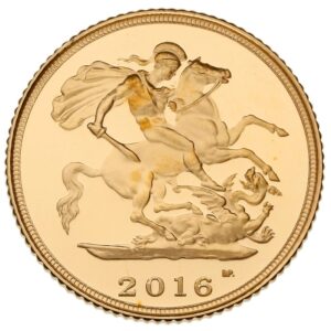 2016 Proof Gold Half Sovereign Coin Boxed