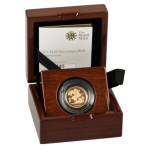 2016 Proof Gold Half Sovereign Coin Boxed