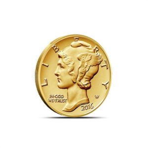 2016-W 1/10 oz American Gold Mercury Dime Coin (Box + CoA)